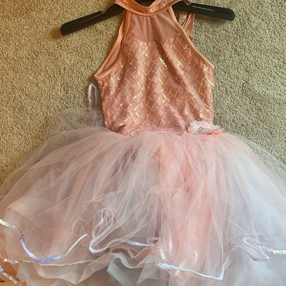 Pink Dance Tutu Costume Child 7-8 Size Ic Weissman (Worn once time) - Picture 3 of 6
